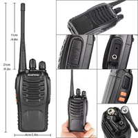 Radios Baofeng BF-888H — Par con cargador tipo C y audífonos