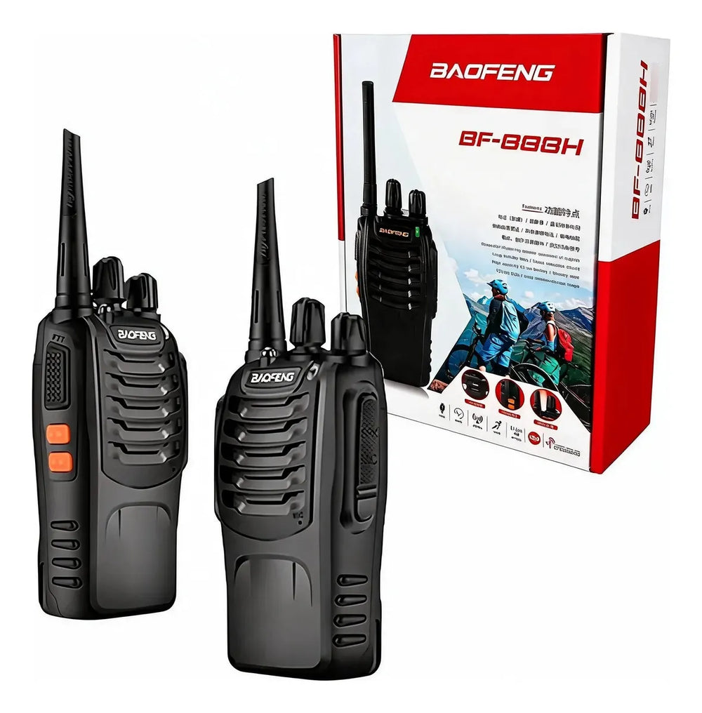 Radios Baofeng BF-888H — Par con cargador tipo C y audífonos