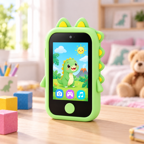 Celular Inteligente para Niños — Cámara táctil, juegos y MP3